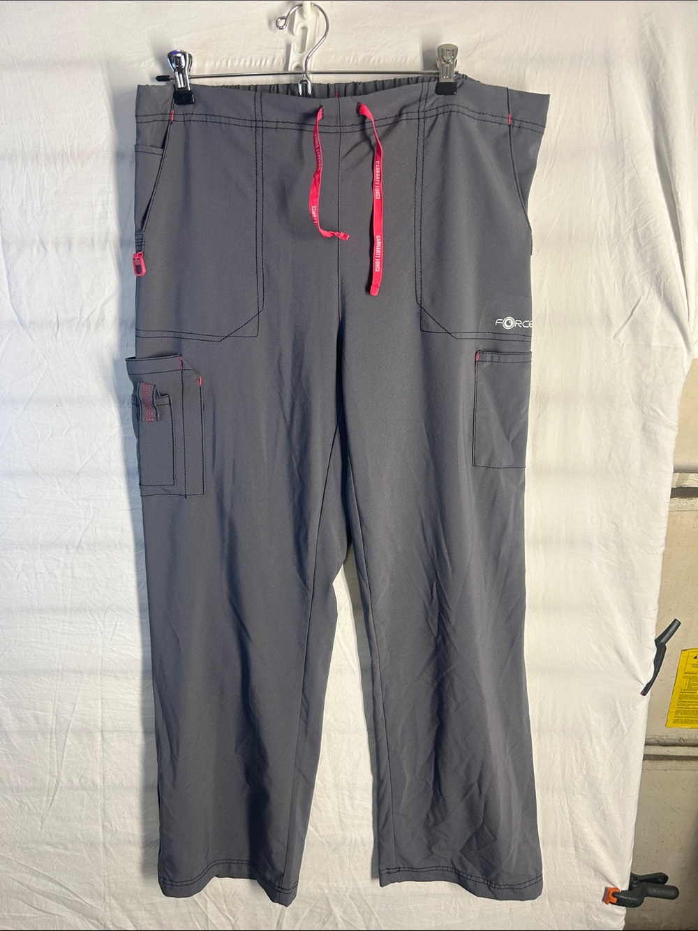 Carhartt Gray Work Pants with Pink Accents
